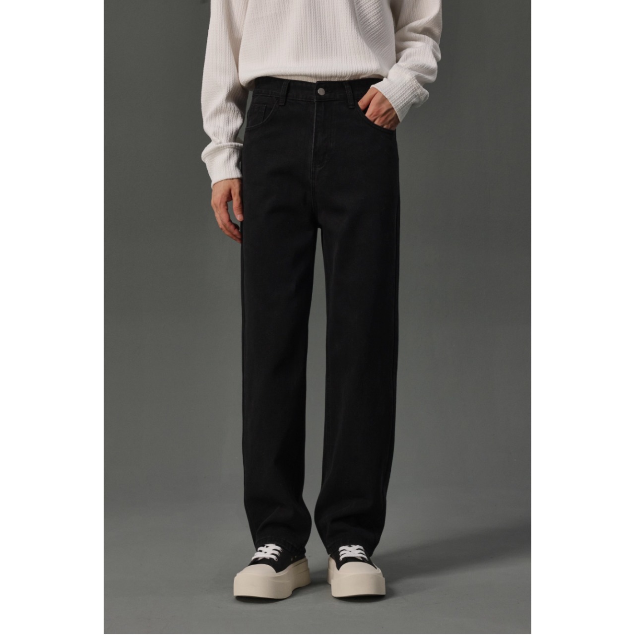 テーパード フルレングス デニムパンツ af0411