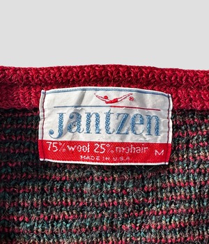 -Jantzen- Vintage 60s M Mohair Cardigan made in USA