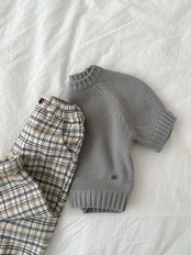 韓国子供服 / minirobe / 26Autumn / アデルチェックパンツ / 秋服 *S~XL*