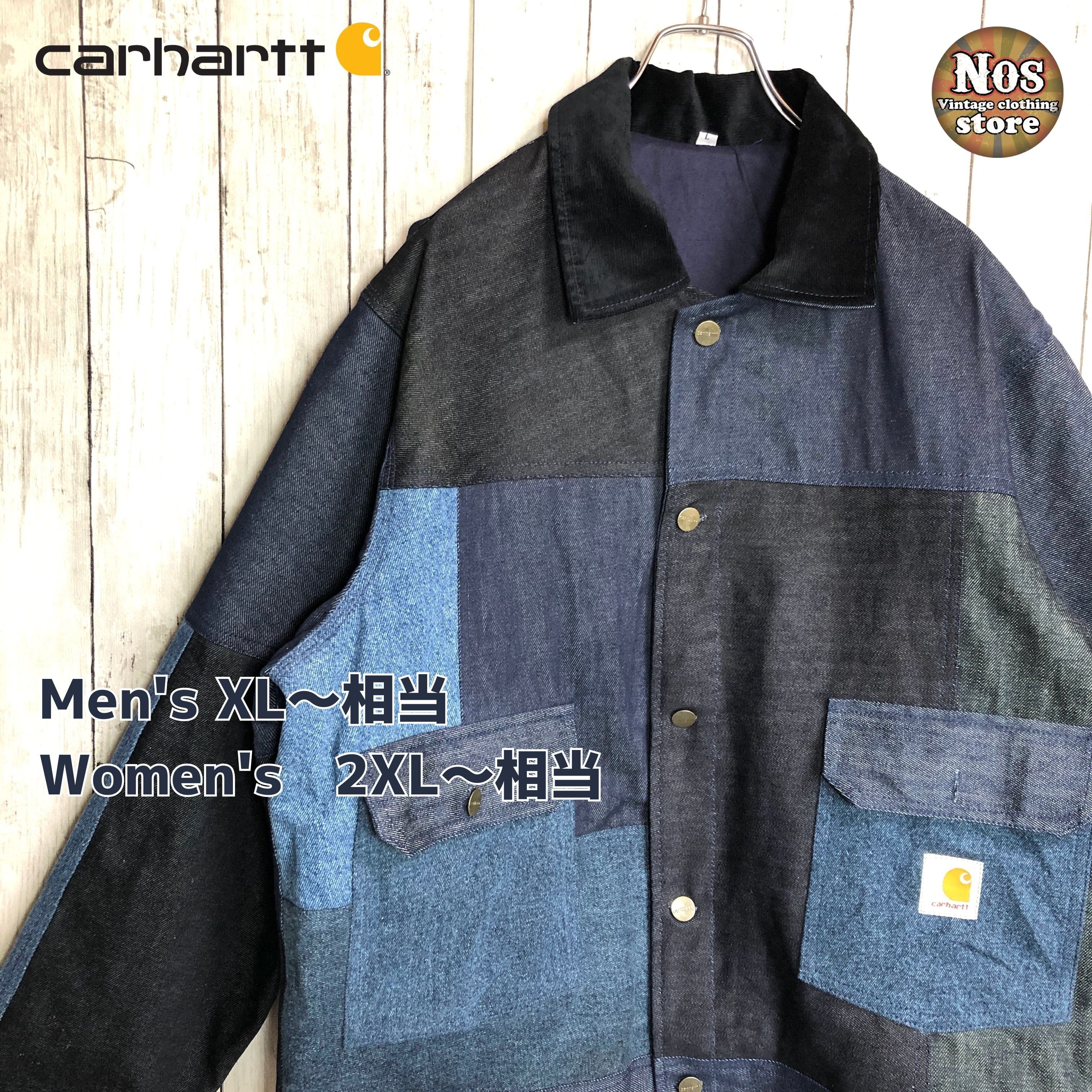 リメイク未使用】カーハートCarhartt カバーオール パッチワーク