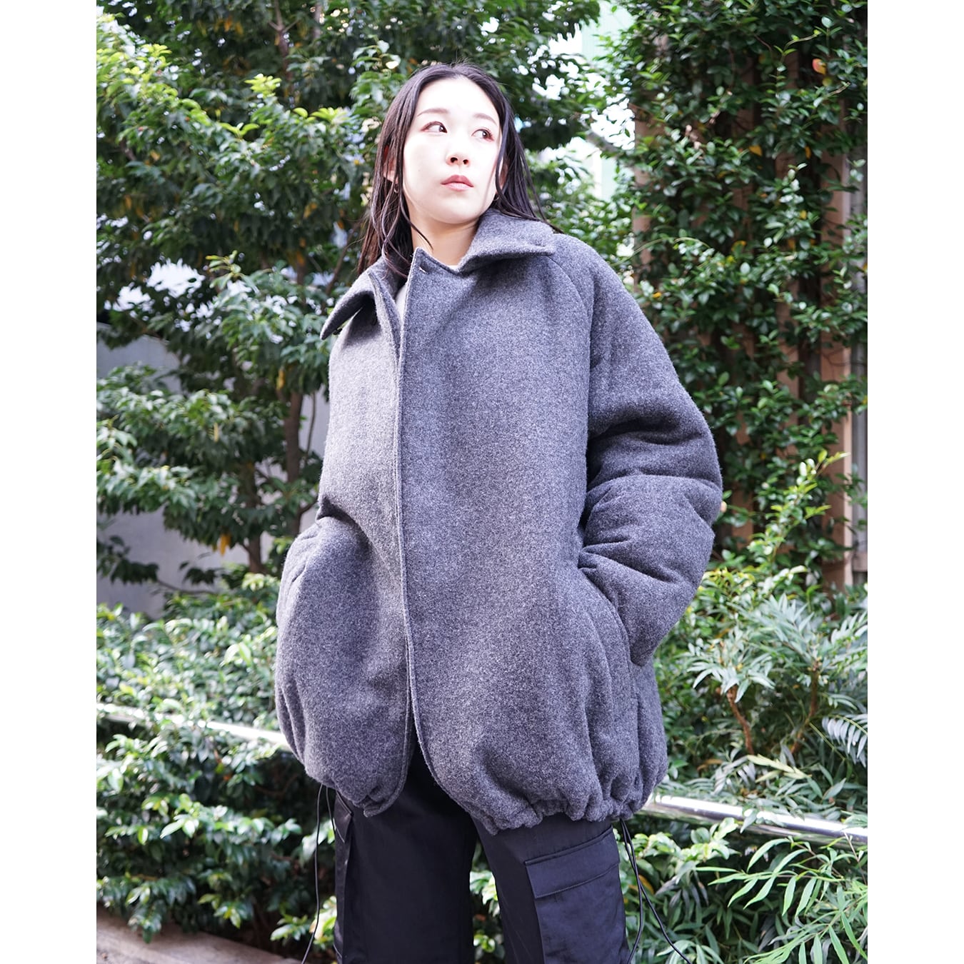 Blanc YM] (ブランワイエム) BL-24A-CPC Cashmere Padded Coat