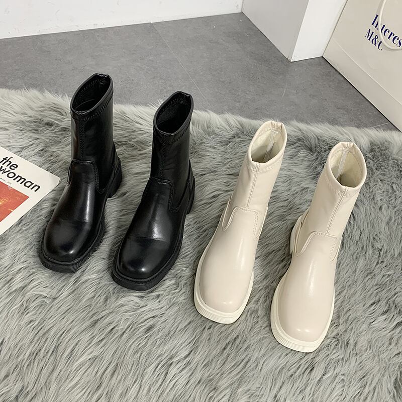 薄手ブーツオータムウィンターホワイトレッドベルベットスタイルショート 靴 シューズ 秋物 冬物 部族の婦人靴28448340181