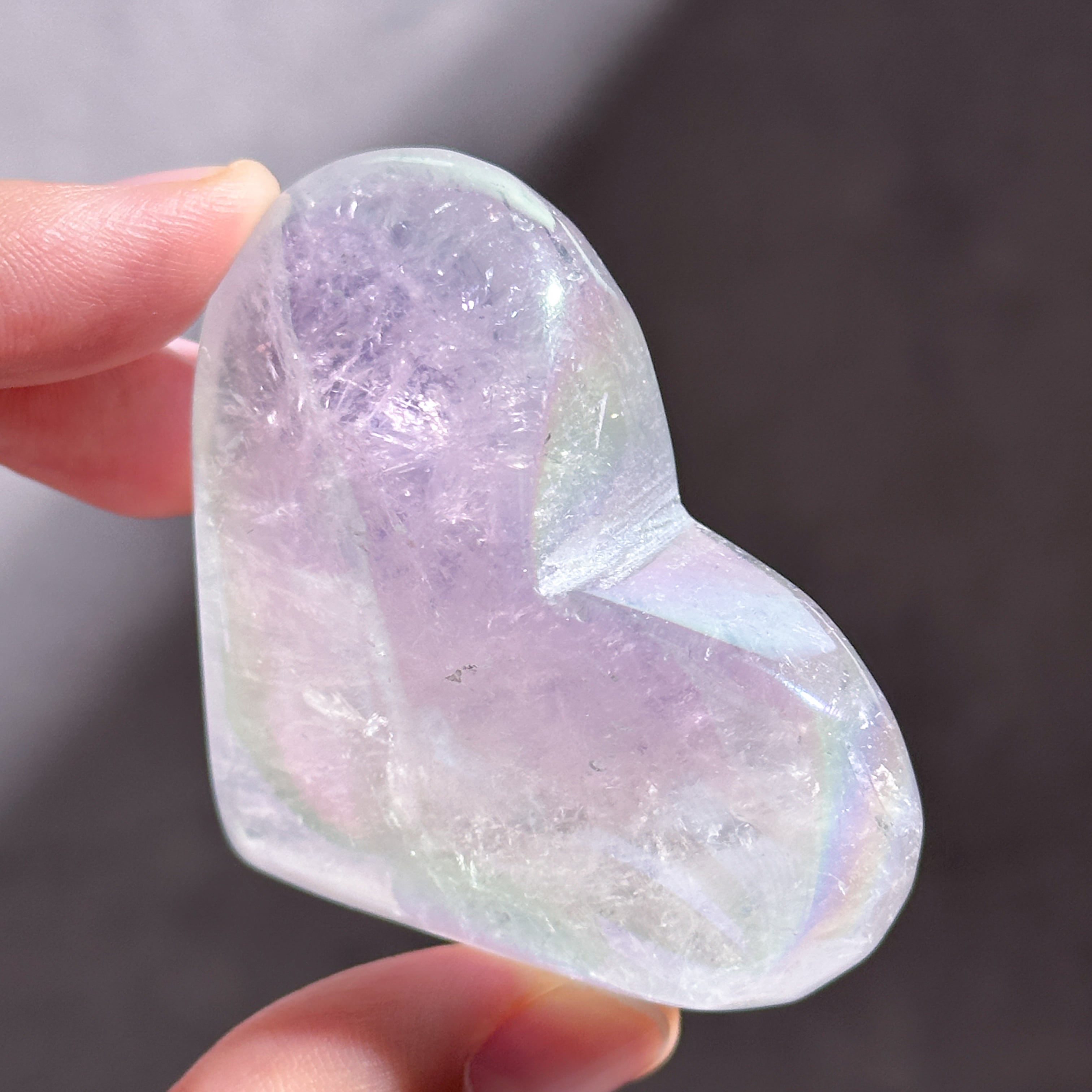 エンジェルオーラクォーツ ハート62♡ Angel Aura Quartz ♡天然石