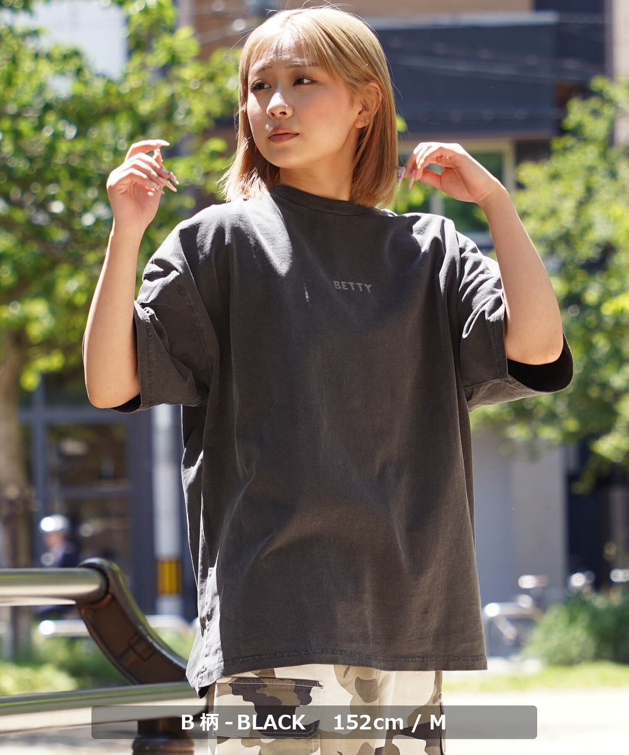 ◆『休日少女』ピグメントTシャツ◆sb-s1290142n