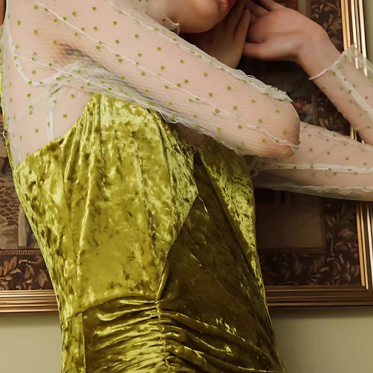 Sheer Dot Turtle Top F0070