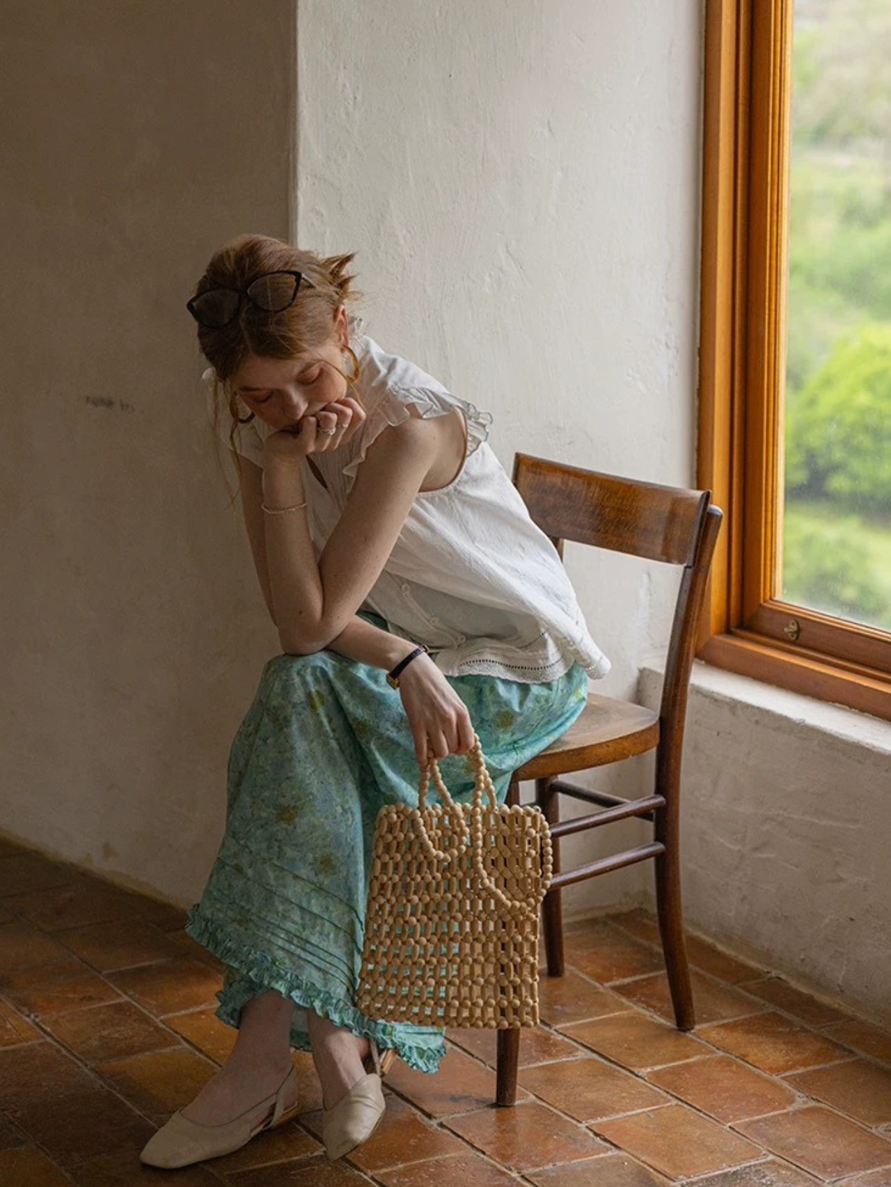 Peinture Floral Maxi Skirt F0760