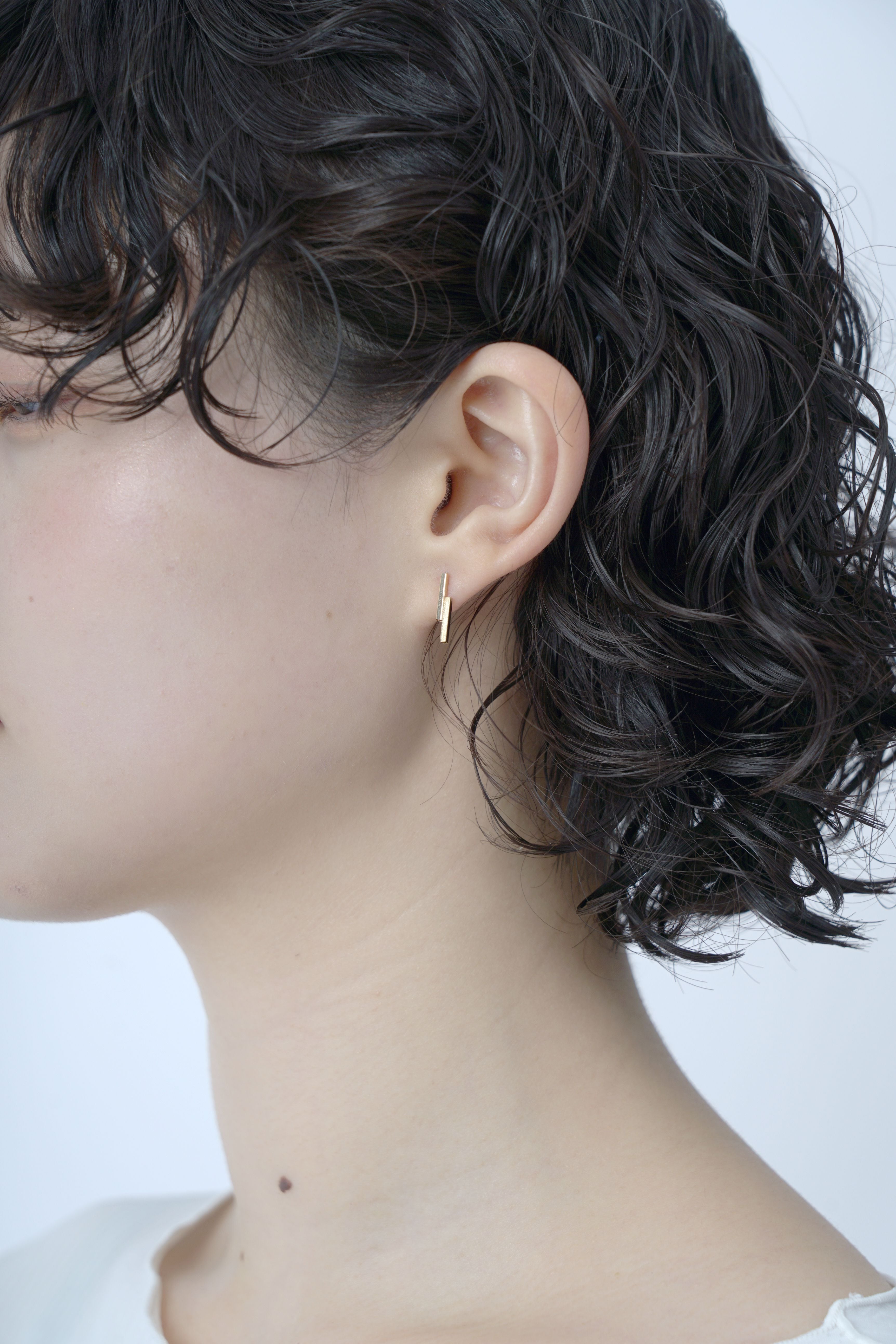 K18 ダブルバーピアス | ETmam（エトマ）｜公式オンラインストア