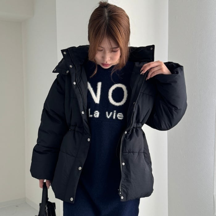 ダウンジャケット レディース アウター ファイバーダウンジャケット