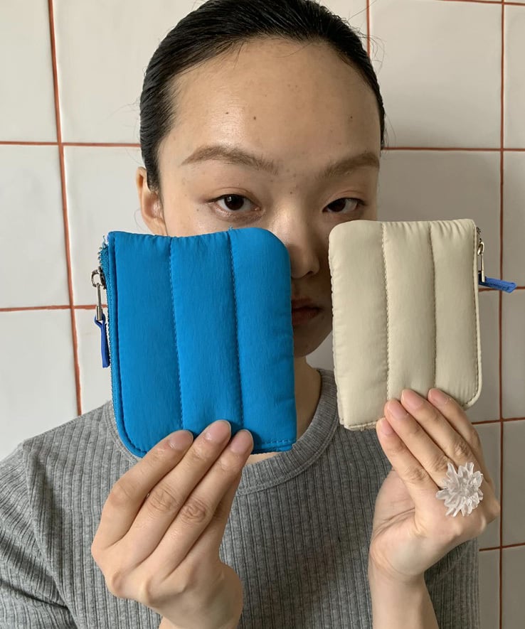 pois ポワ　ふわふわknit vest 新品　　✴︎ホワイト　ivory pois