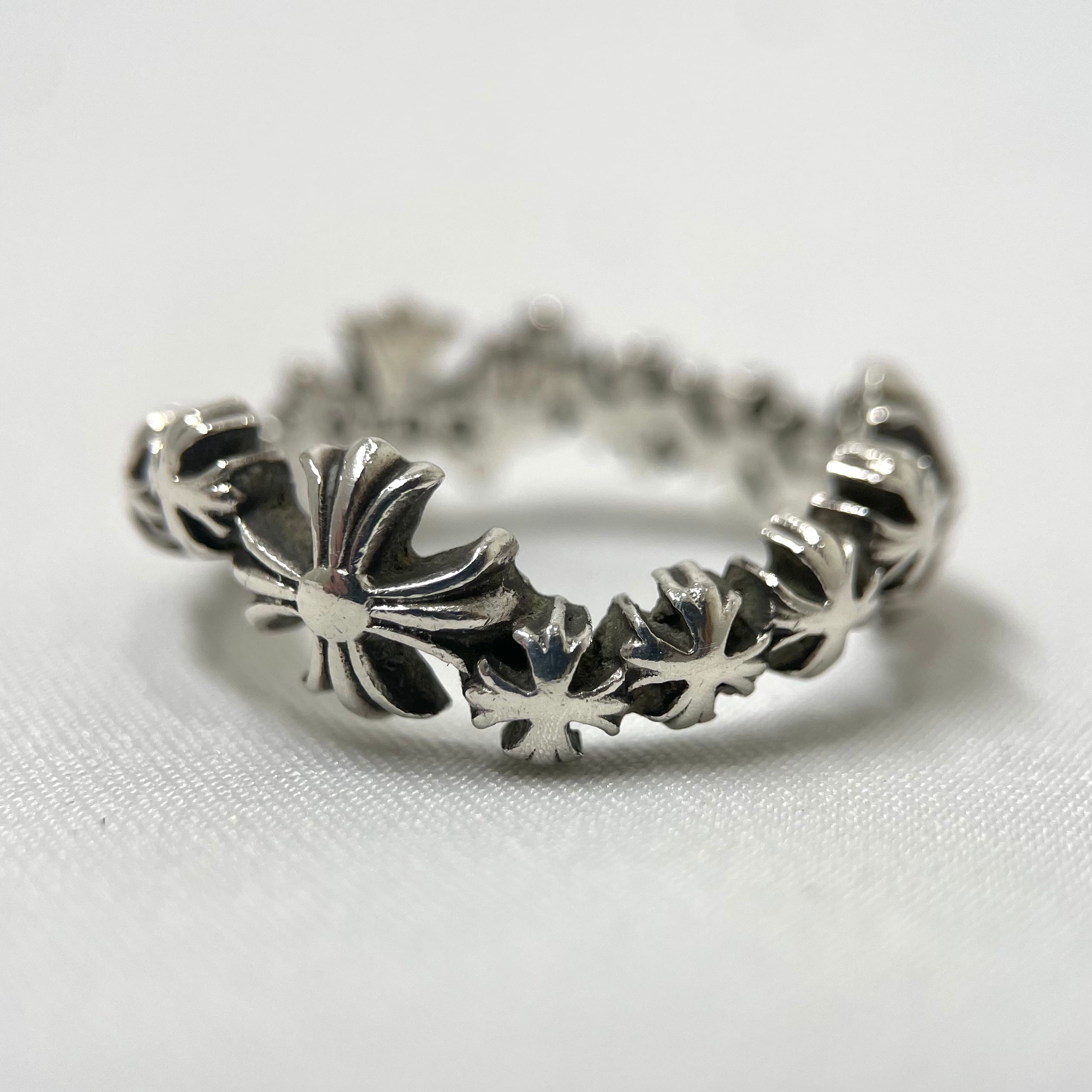 CHROME HEARTS 約24号 プラスウェーブ リング シルバー925 CHROME HEARTS 約24号 プラスウェーブ リング シルバー925