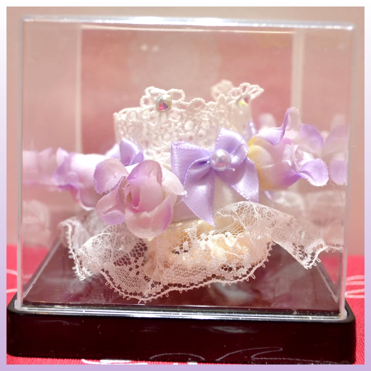 うさぎのティアラ お花とレース