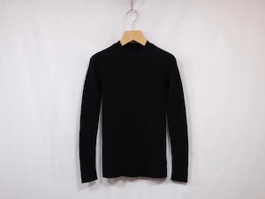 BATONER “ Women RIBNITURE CREW NECK” BLACK