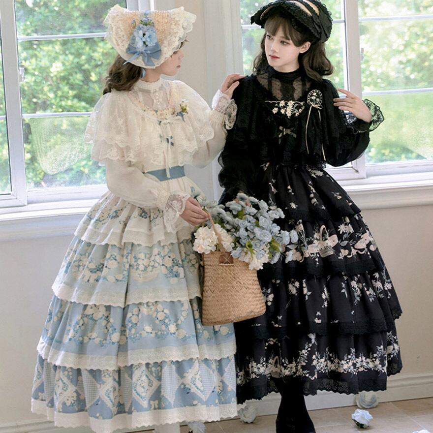 サブカル 服 地雷系 通販 ケープ ショール 羽織り ボレロ 肩掛け レース ゴスロリ 双子コーデ ダークゴシック