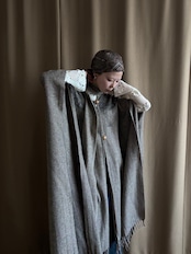 ethnic pattern import cape coat-5038-10