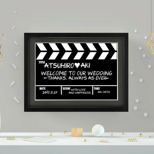 Wedding poster#CLAPPERBOARD(A3)