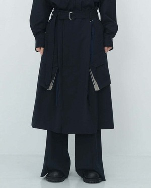 【26AW】Tamme タム / SOUTIEN COLLAR COMBAT SKIRT