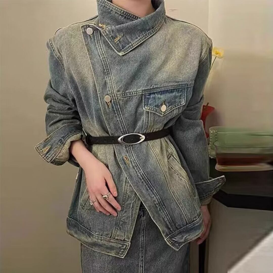 アシンメトリー デニム ジャケット 341281