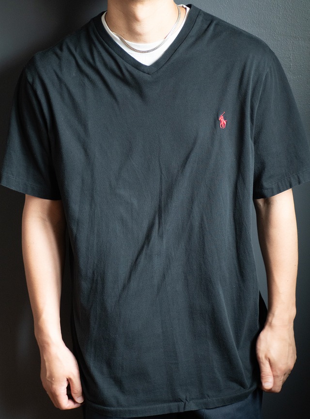 "POLO RALPH LAUREN" used V-neck t-shirt