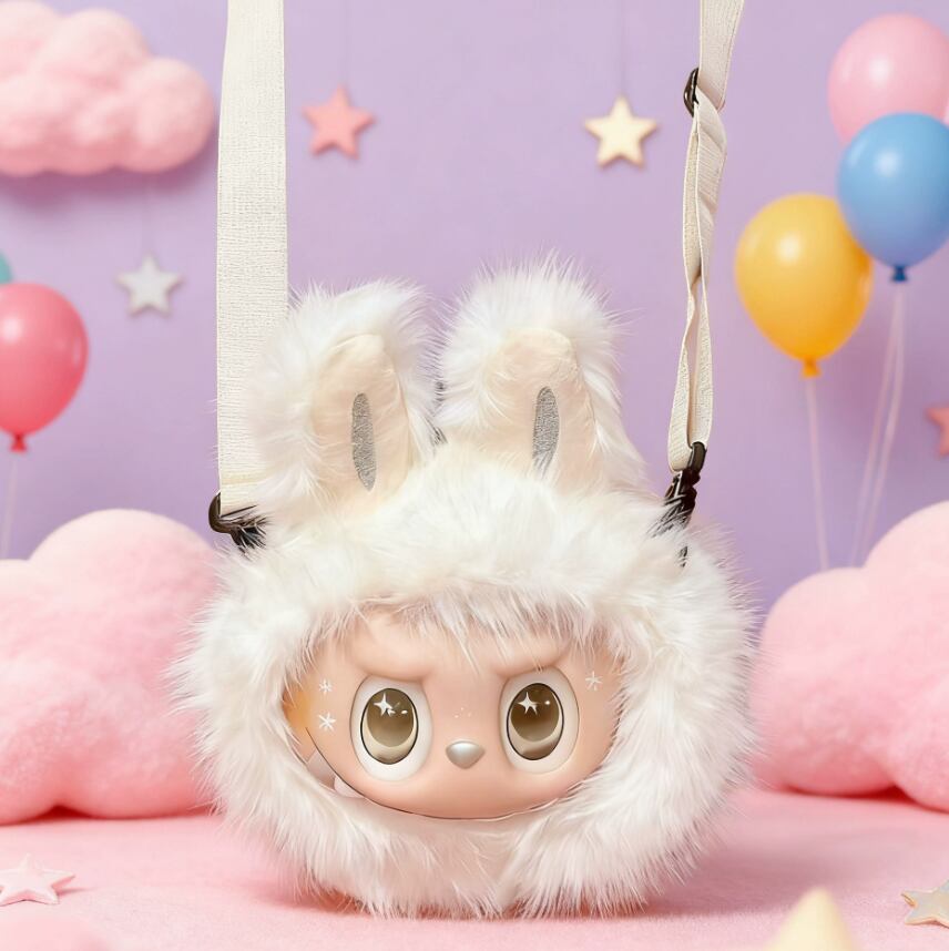 子どもも大人も可愛い!Labubu もちもち癒しリュック インスタ人気 斜めがけ バッグ モフモフ 新作 スマホポーチ ギフト インスタで話題