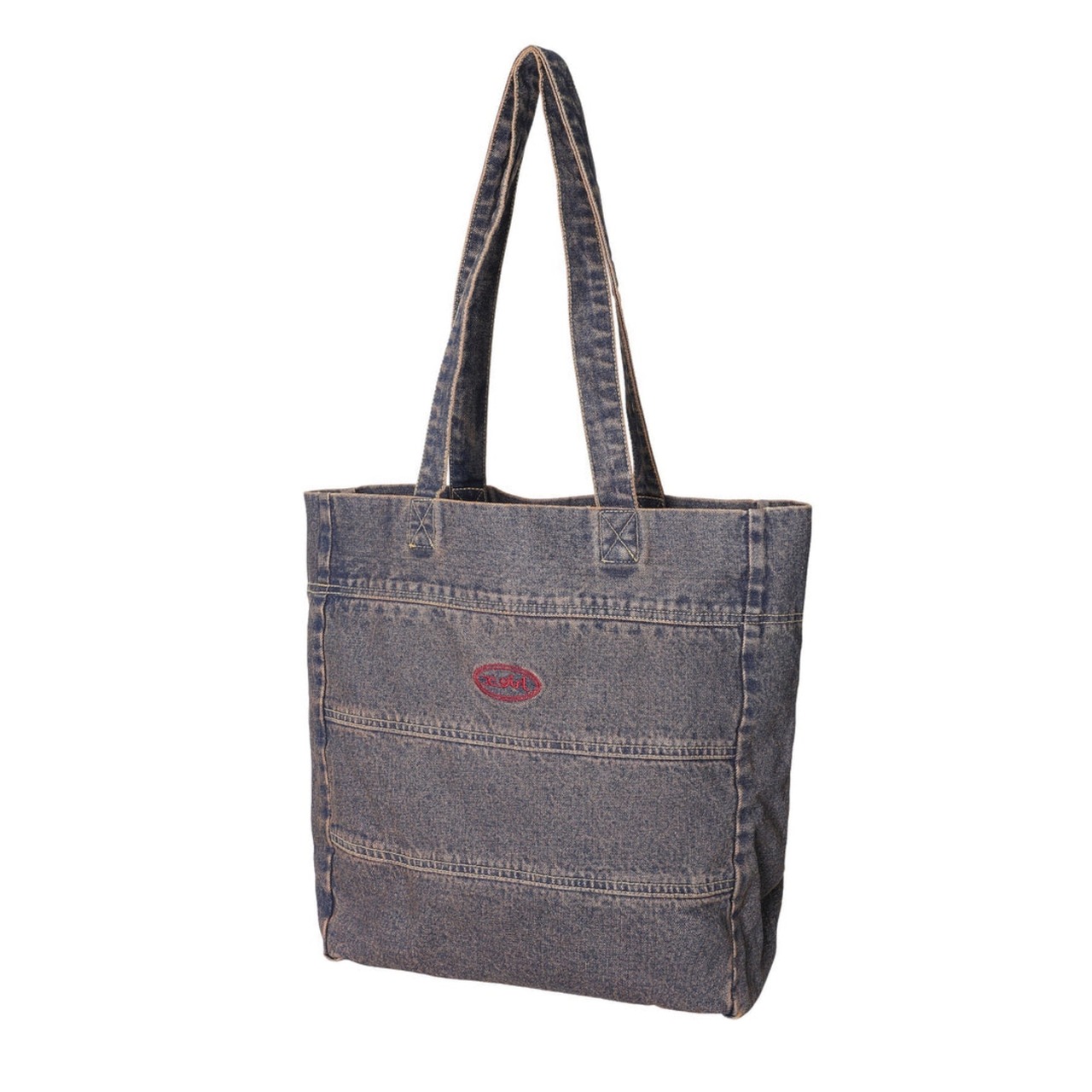 【X-girl】OVERDYED DENIM TOTE BAG【エックスガール】