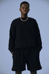 3D Jacquard Knit Easy Shorts