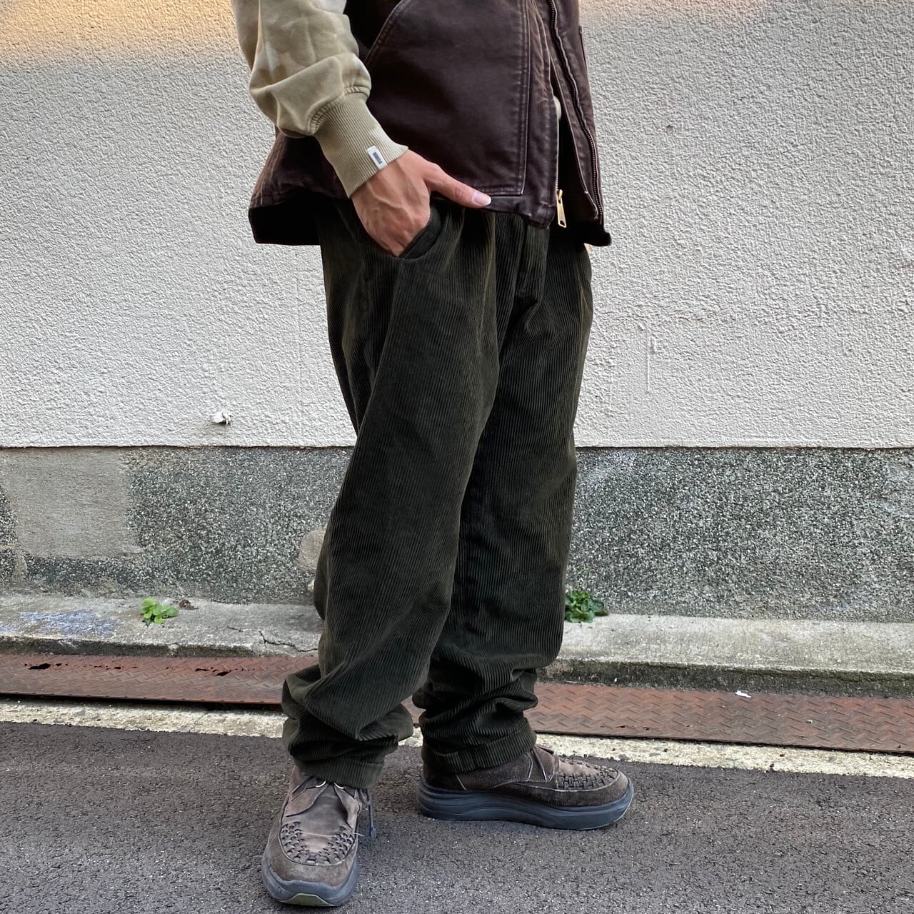 【DOCKERS ドッカーズ】コーデュロイパンツ　90s ２タック　ツータック