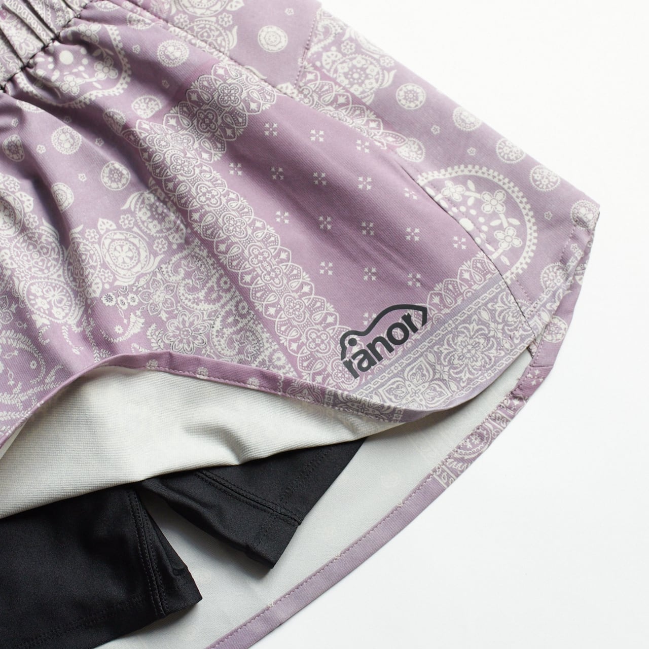ranor（ラナー）BANDANA SKIRT -SAND PURPLE レディースランニング