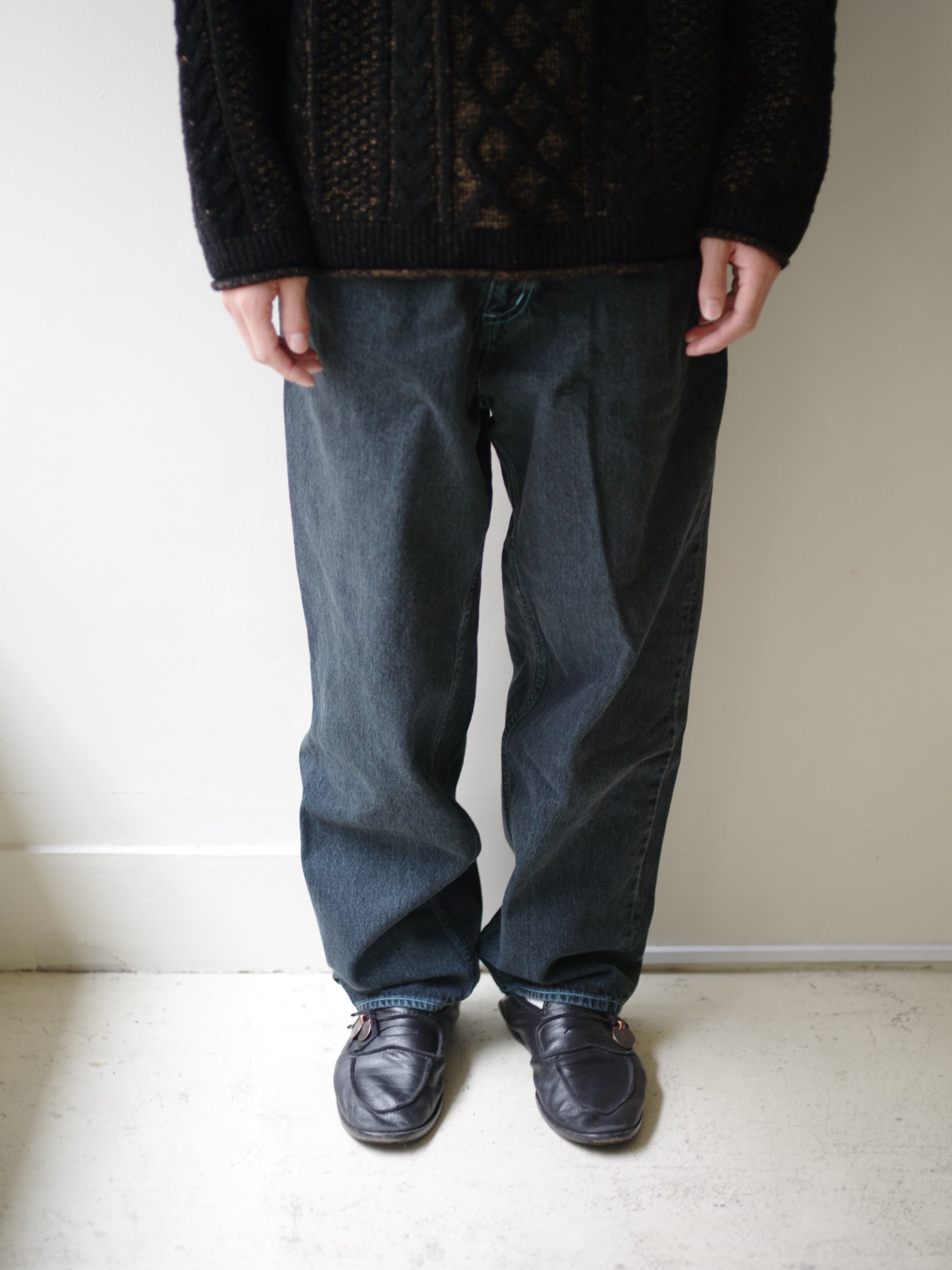 け*ん様 gourmet jeans × SUPPLY LOOSE Black gourmet jeans for SUPPLY / LOOSE Black