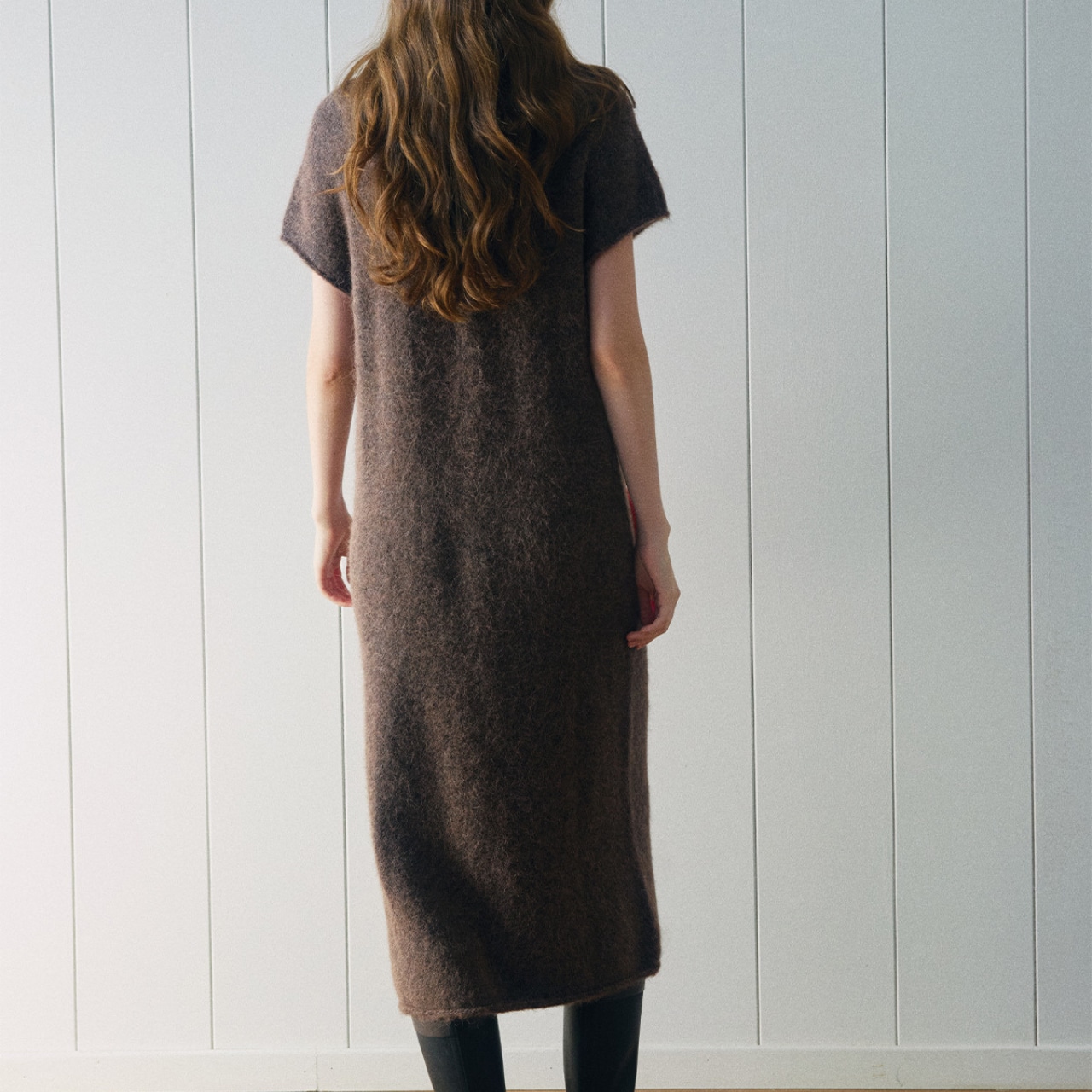 Fuzzy Knit Sleeveless Dress T3716