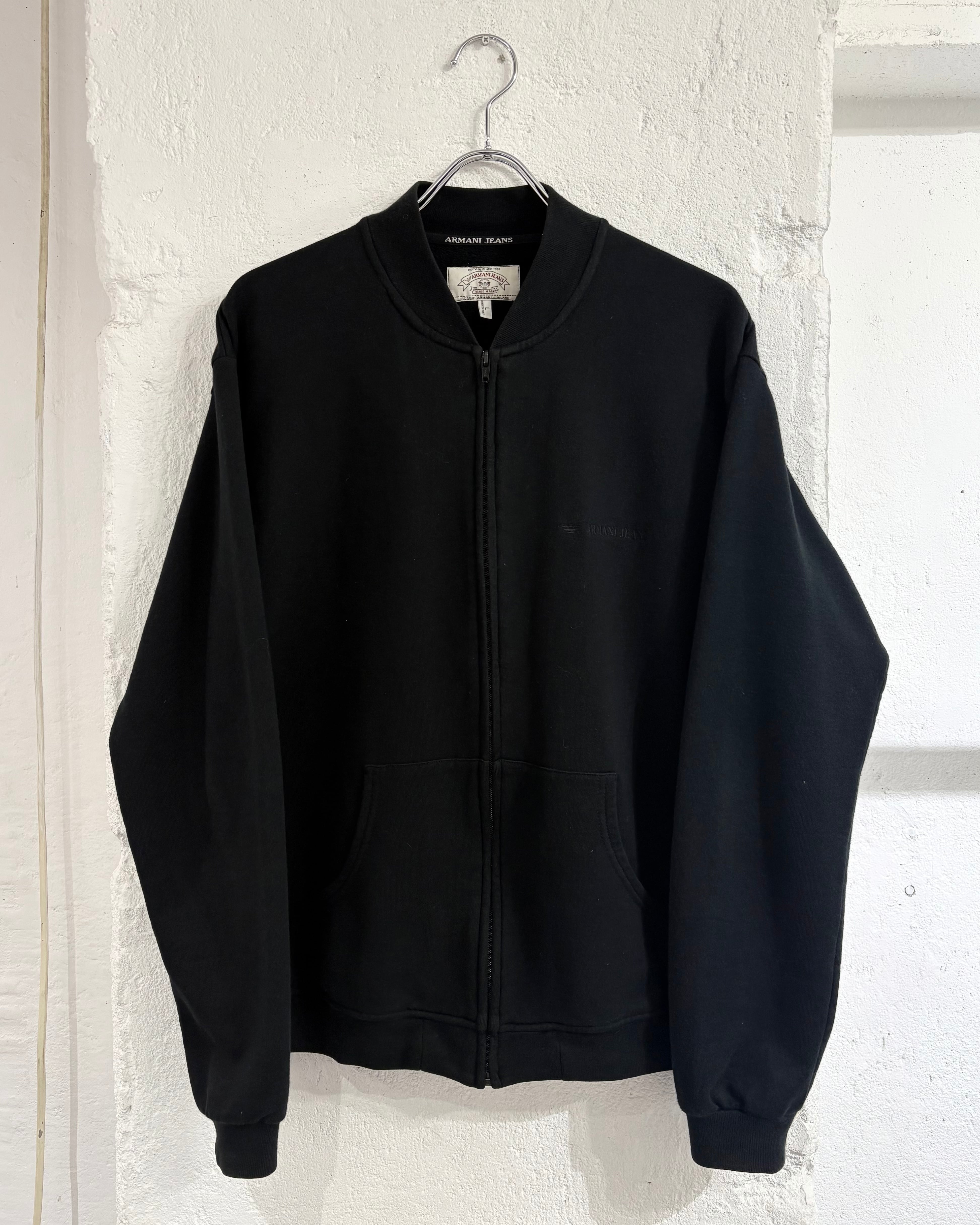 90s ARMANI JEANS Zip-up Sweat Blouson ITALY製 | VOLAR