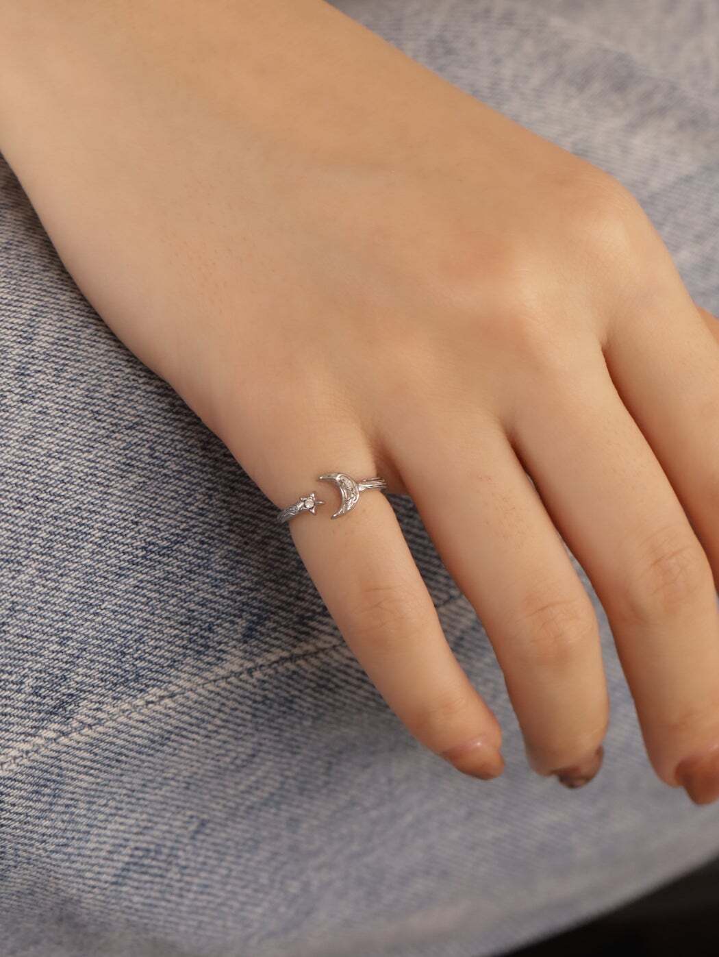 316L hawaiian moon & star ring #r26 | rani