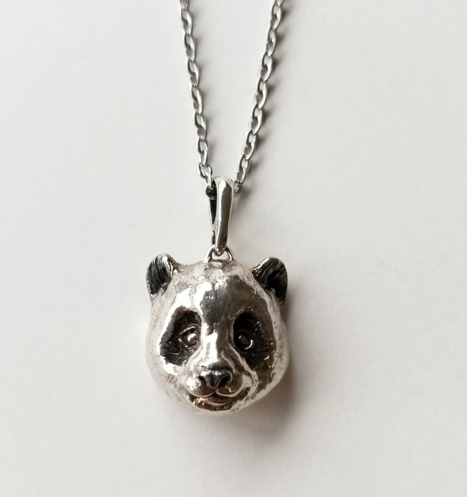パンダフィギュア ネックレス シルバー パンダのシルバーネックレス | mayasworks・マヤズワークス