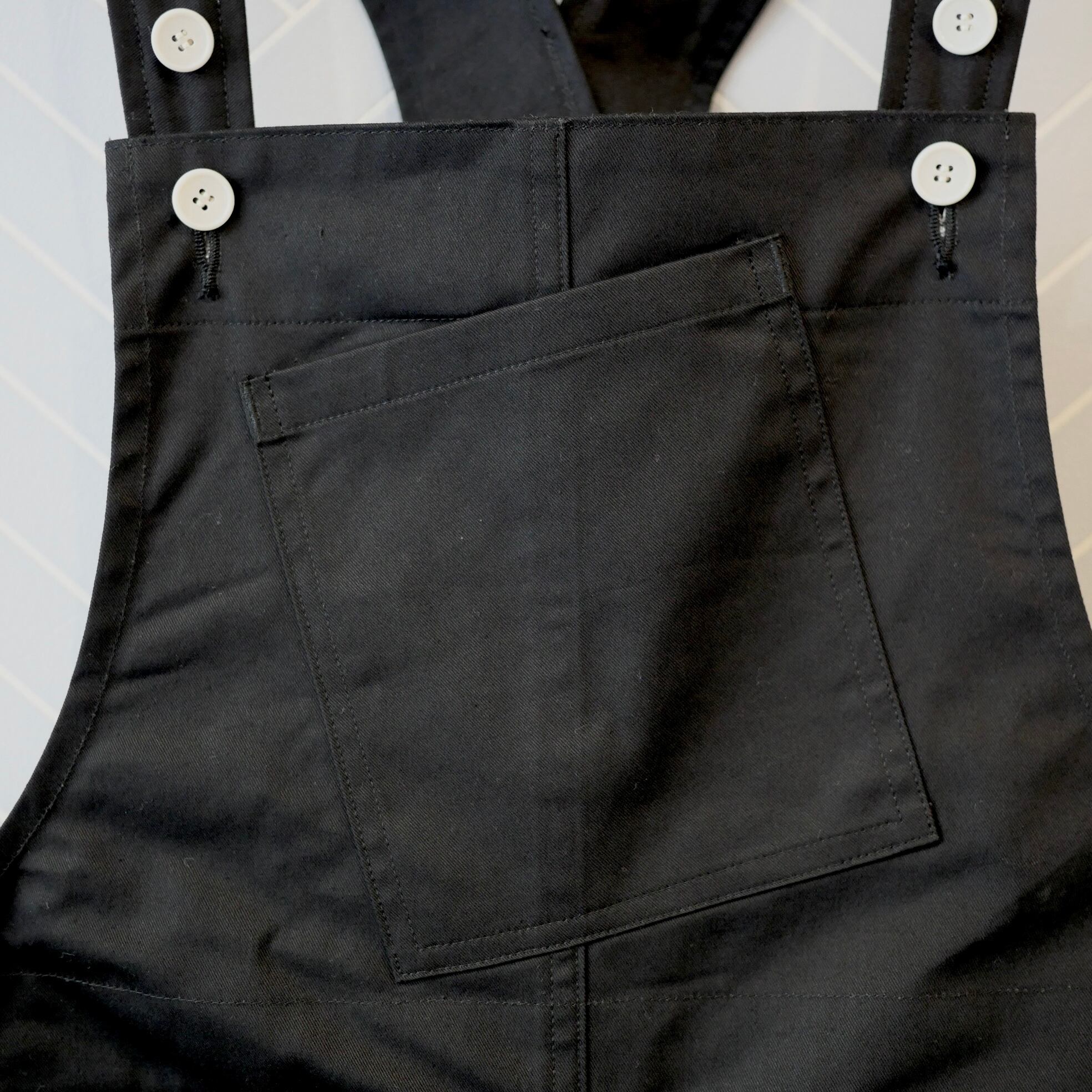 R&D.M.Co- no.7691b CHINO CLOTH OVERALLS Black M | Cieloazulmat