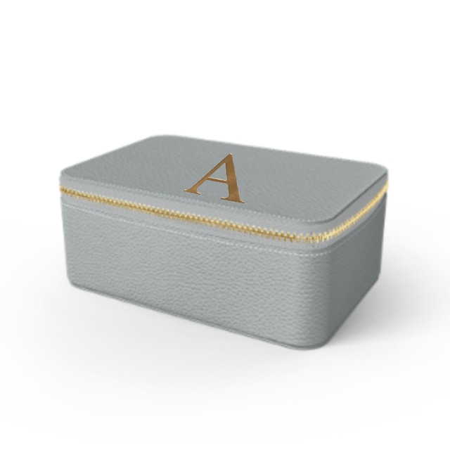 Box Premium Shrink Leather Case (Ice Grey)