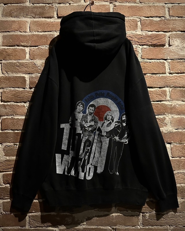 【Caka act3】“The Who” Print Design Loose Zip Up Hoodie