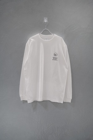 Embroidery  weekend Night Market long sleeve tee white