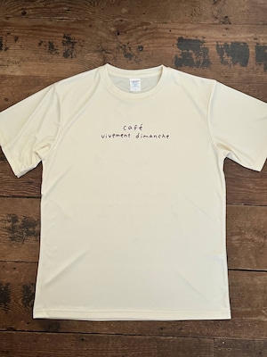 【完全受注生産】cafe vivement dimanche × さもゆりこ / メッシュドライ 半袖 イラスト Tシャツ