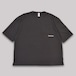 CC CREW POCKET S/S LOGO TEE　-CHARCOAL-