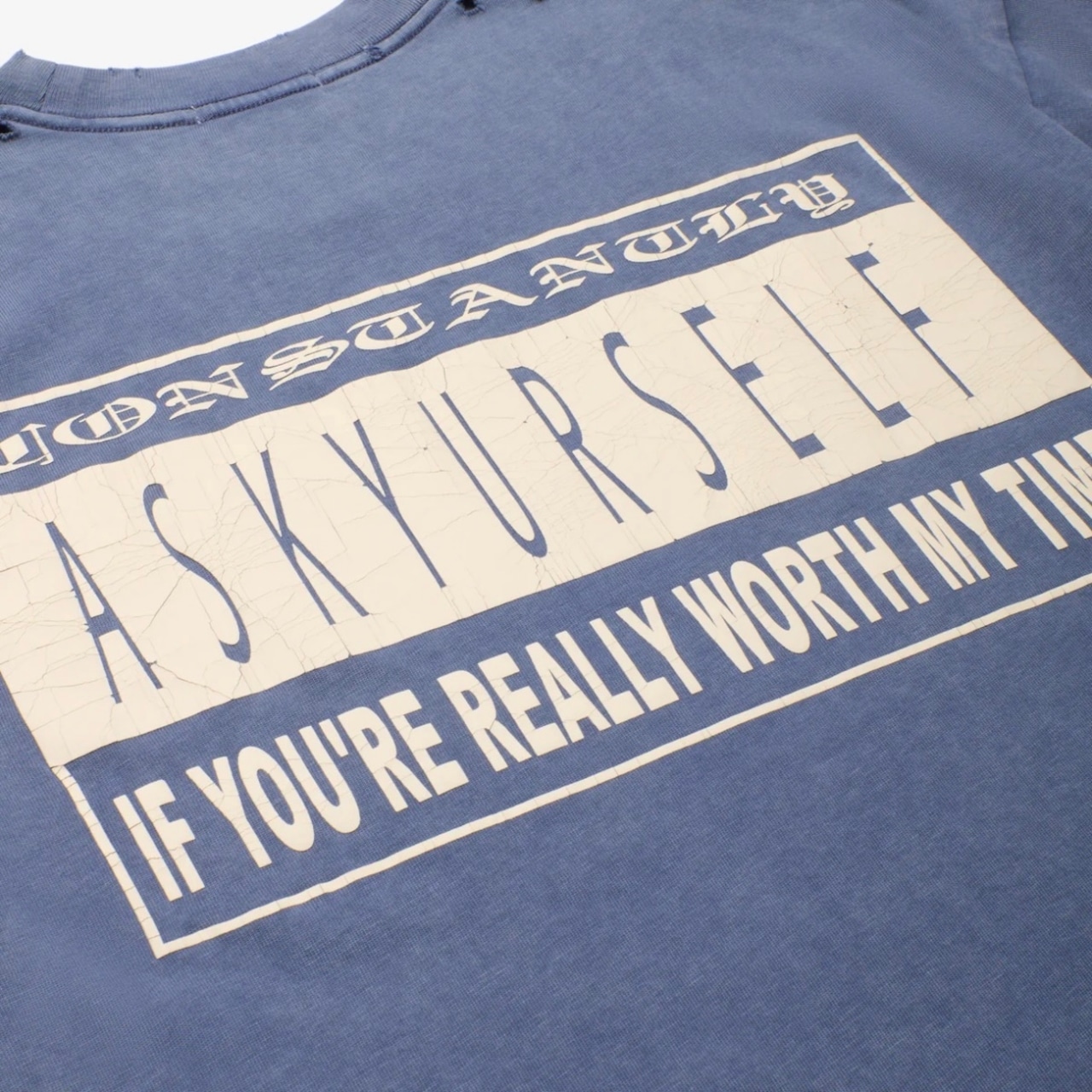 ASKYURSELF / parental tee navy