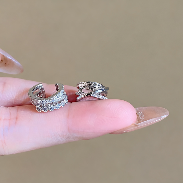 ZJ星の爪ジルコンイヤーカフ 4点セット