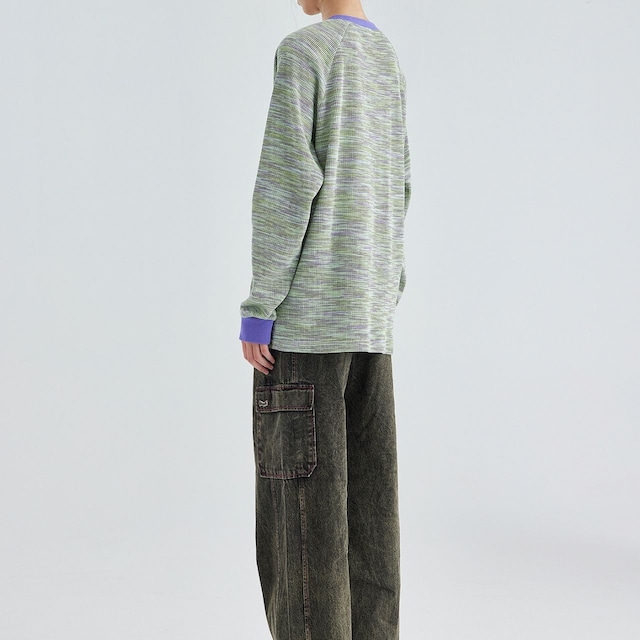 トマトレトロプリントメランジロングT 2col R00782