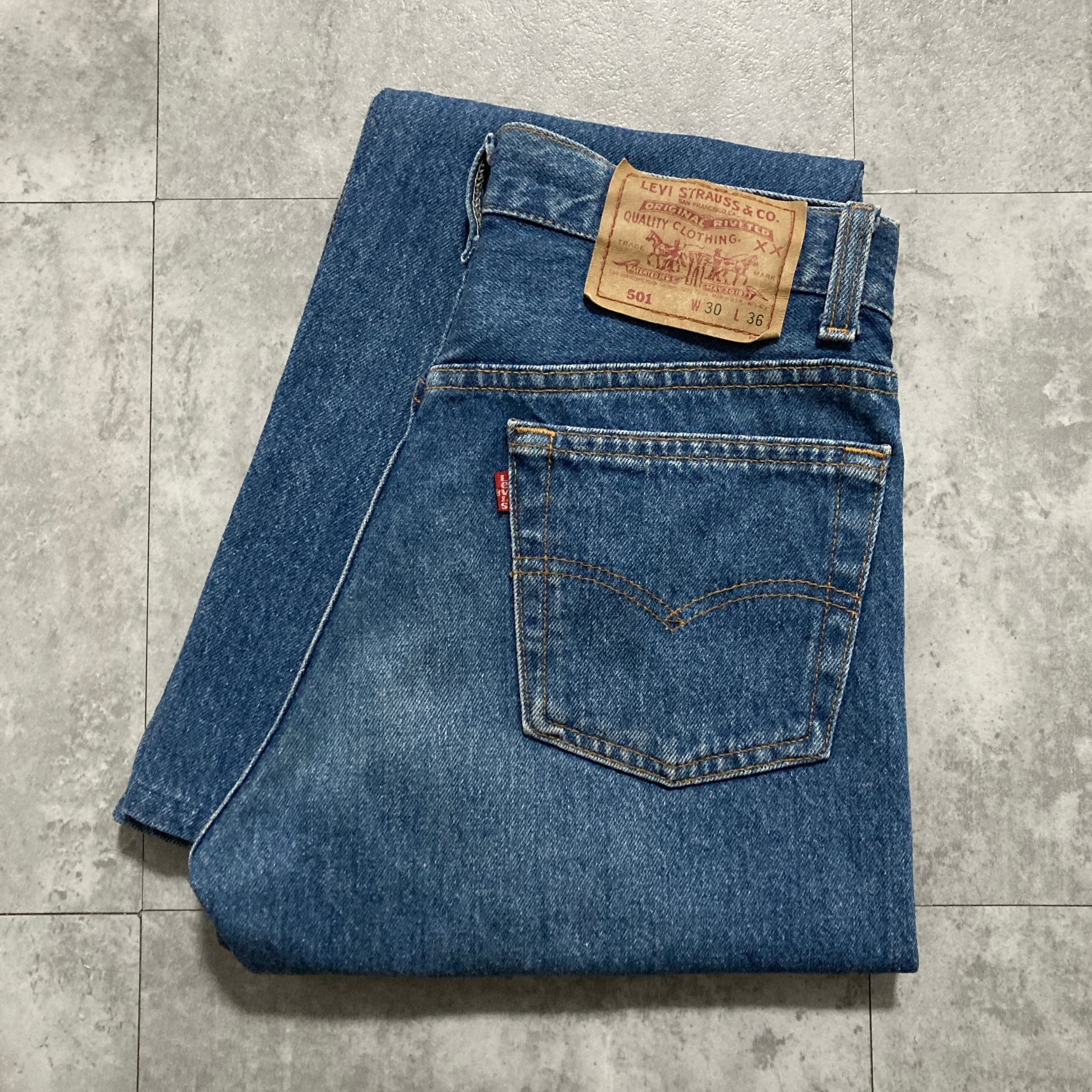 W30 L36】90's US.Levis 501 リーバイス サンアンジェロ工場(552