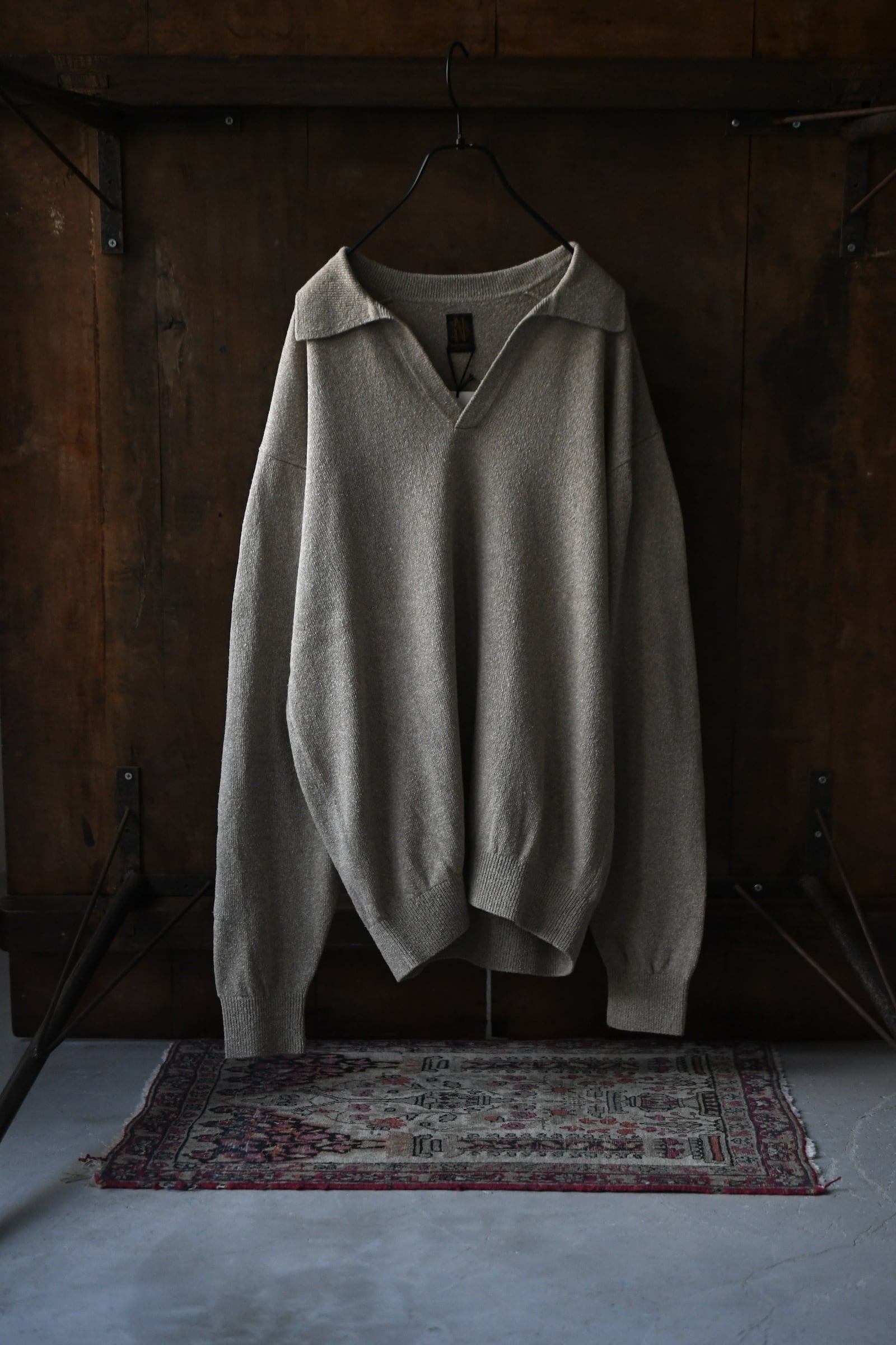 トップス BATONER ALASHAN CASHMERE T-KNIT BATONER / ALASHAN CASHMERE T-KNIT (GRAY) | nariwai