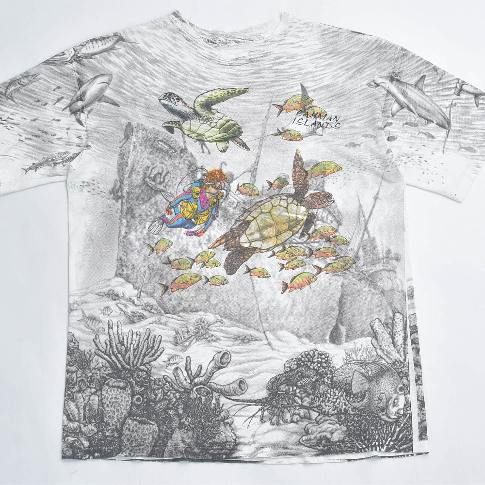 90s Rainbow Graphics レインボーグラフィックス フルプリント Tシャツ
