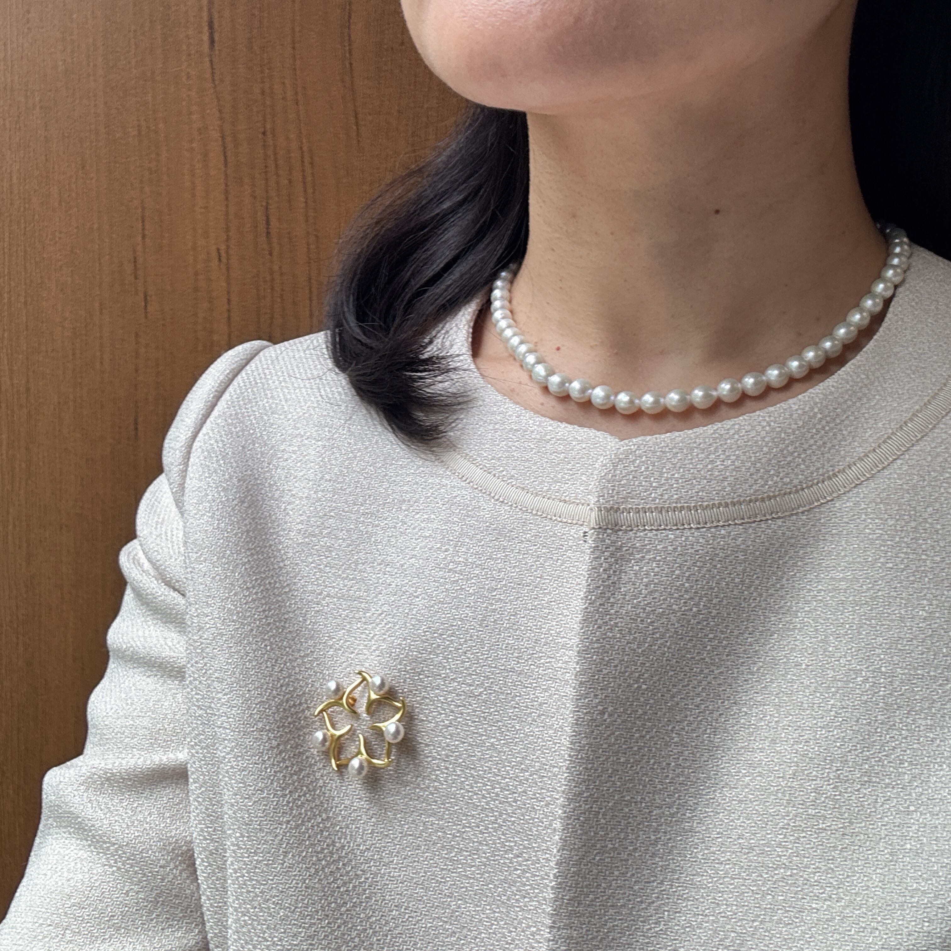 あこやパール】バロックパール ネックレス 6.5-7.3mm 3A 送料 あこやパール】バロックパール ネックレス 6.5-7.3mm 3A 送料