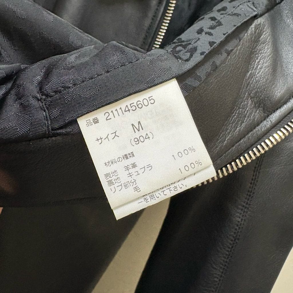 Rags McGREGOR ラグスマックレガー Leather Jacket 211145605 ブラック