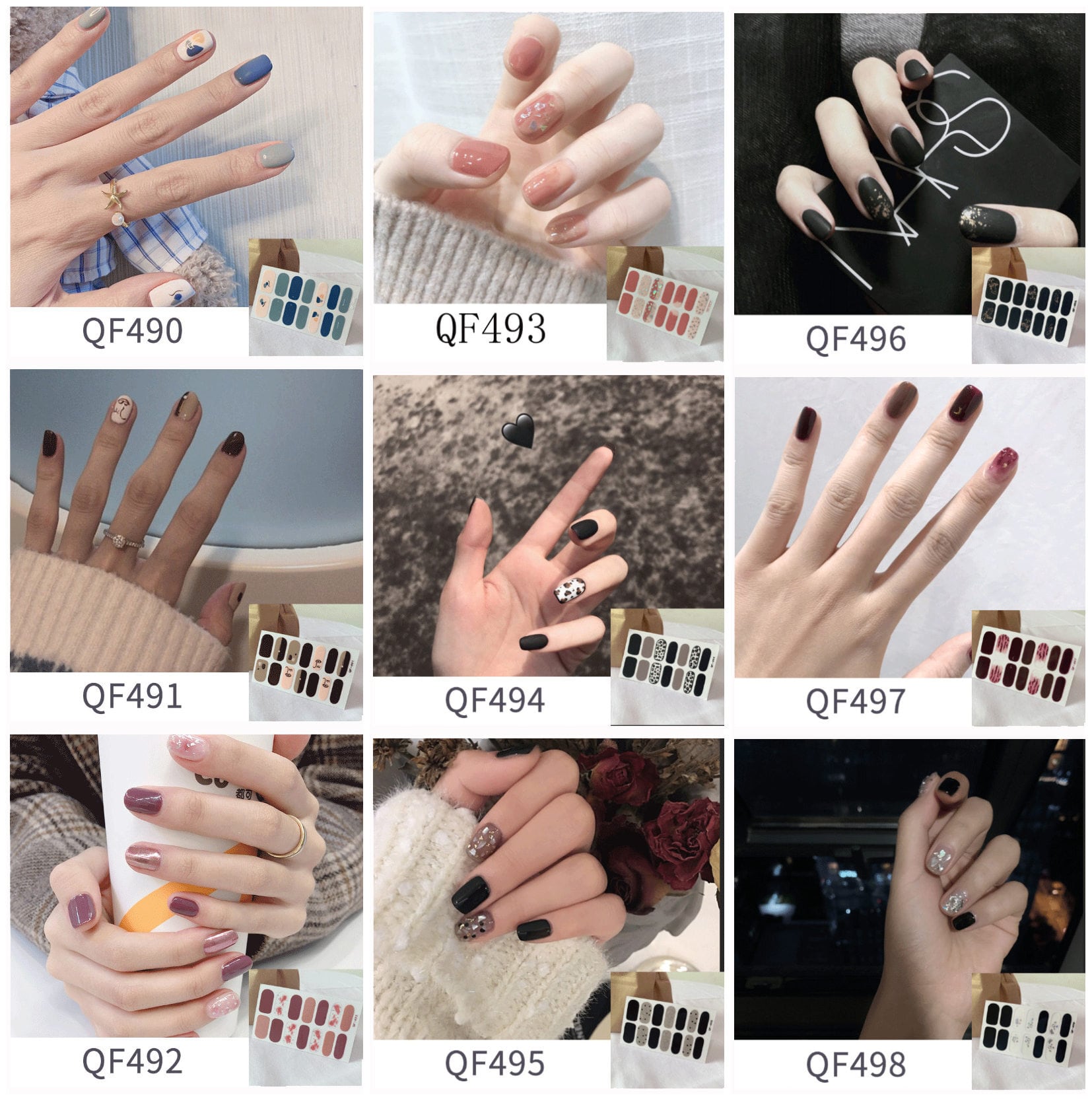 サロンで人気のデザインを厳選 ネイルシールセット | jimmyPursue