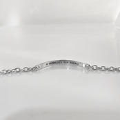 CHAIN BRACELET [SW:TRIANGLE] / スタンプワークトライアングルプレートチェーンブレスレット