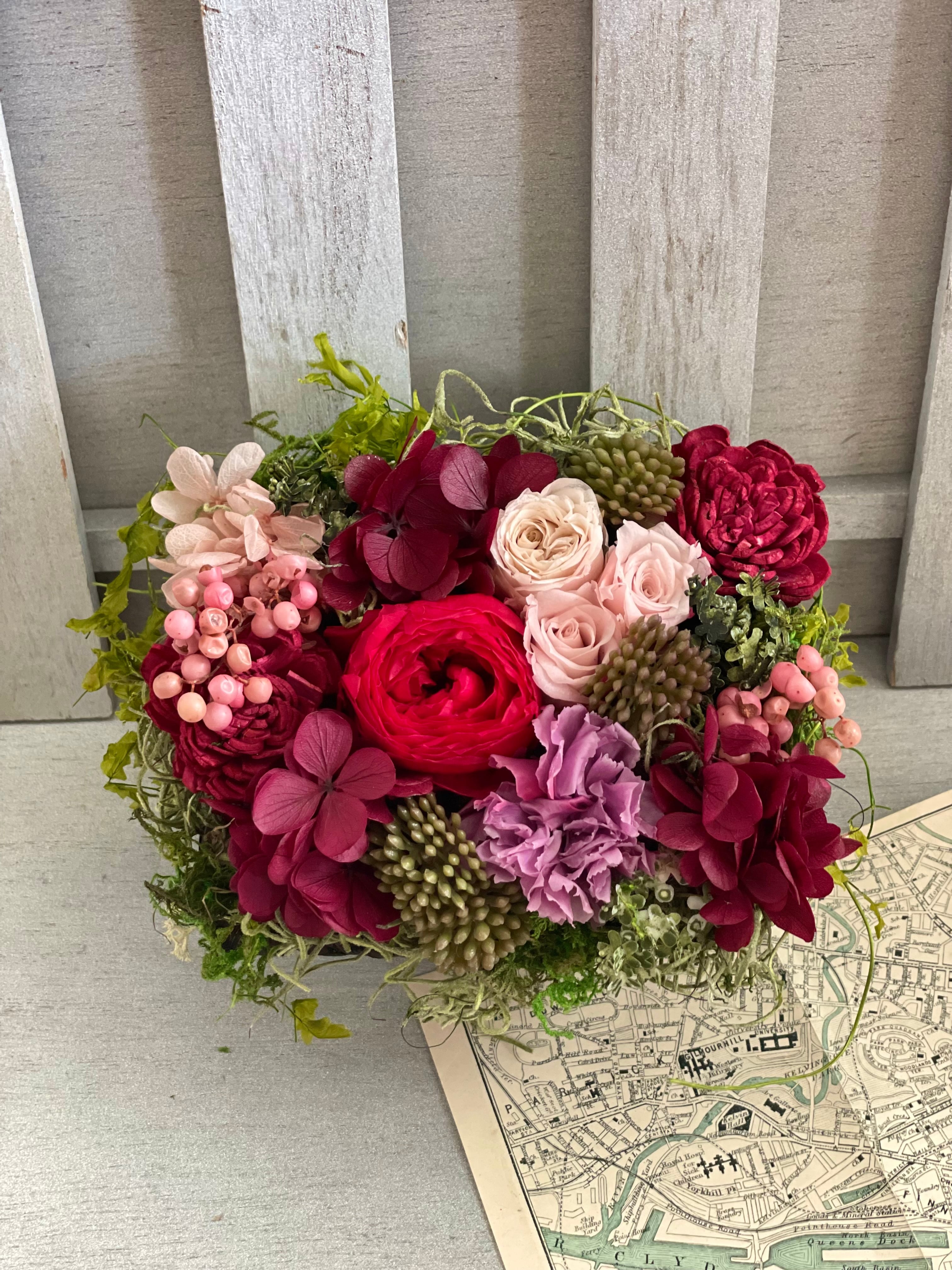 退職祝い 開店祝い 結婚祝い 還暦祝い プリザーブドフラワー フラワー