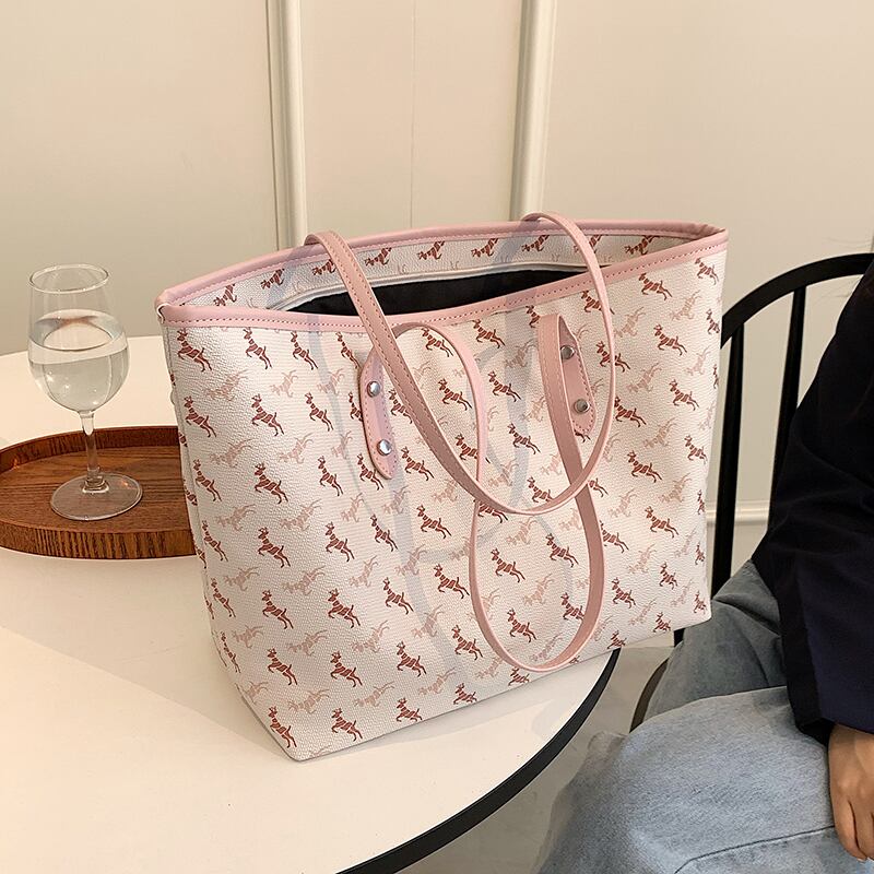 レディースサマーショルダーバッグ 夏物 トートバッグ 手作りハンドバック45451518378